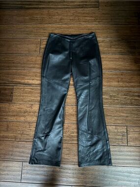 Vintage Wilson’s Leather Pelle Studio Pants Women’s Size 6 Flare Leg Bootcut 90s